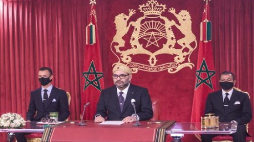 Sa Majesté le Roi Mohammed VI adresse un discours à la Nation à l’occasion du 67-ème anniversaire de la Révolution du Roi et du Peuple. 20082020-Al Hoceima