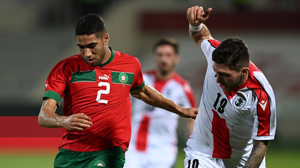 المنتخب المغربي يفوز على نظيره الجورجي بثلاثية نظيفة